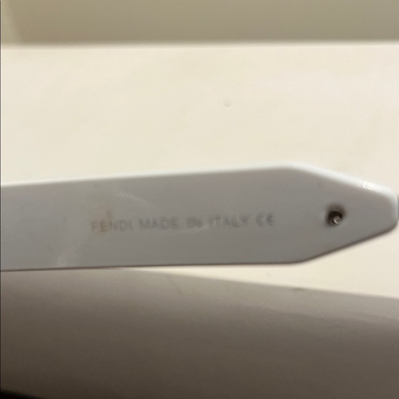 Fendi White and Gold Designer Sunglasses - Picture 2 of 6